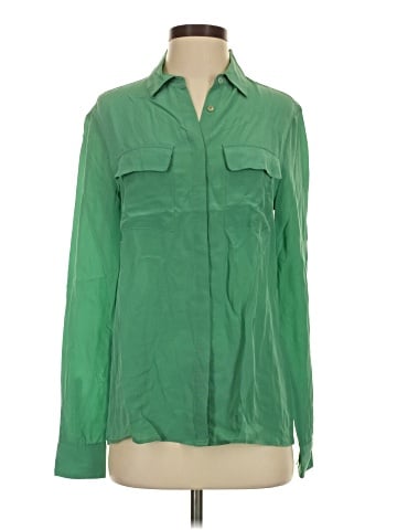 Joe Fresh Long Sleeve Silk Top (view 1)
