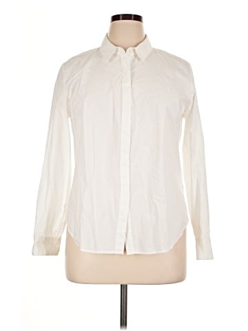 SPANX Long Sleeve Button-Down Shirt (view 1)