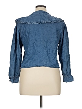 Zara 3/4 Sleeve Button-Down Shirt (view 2)