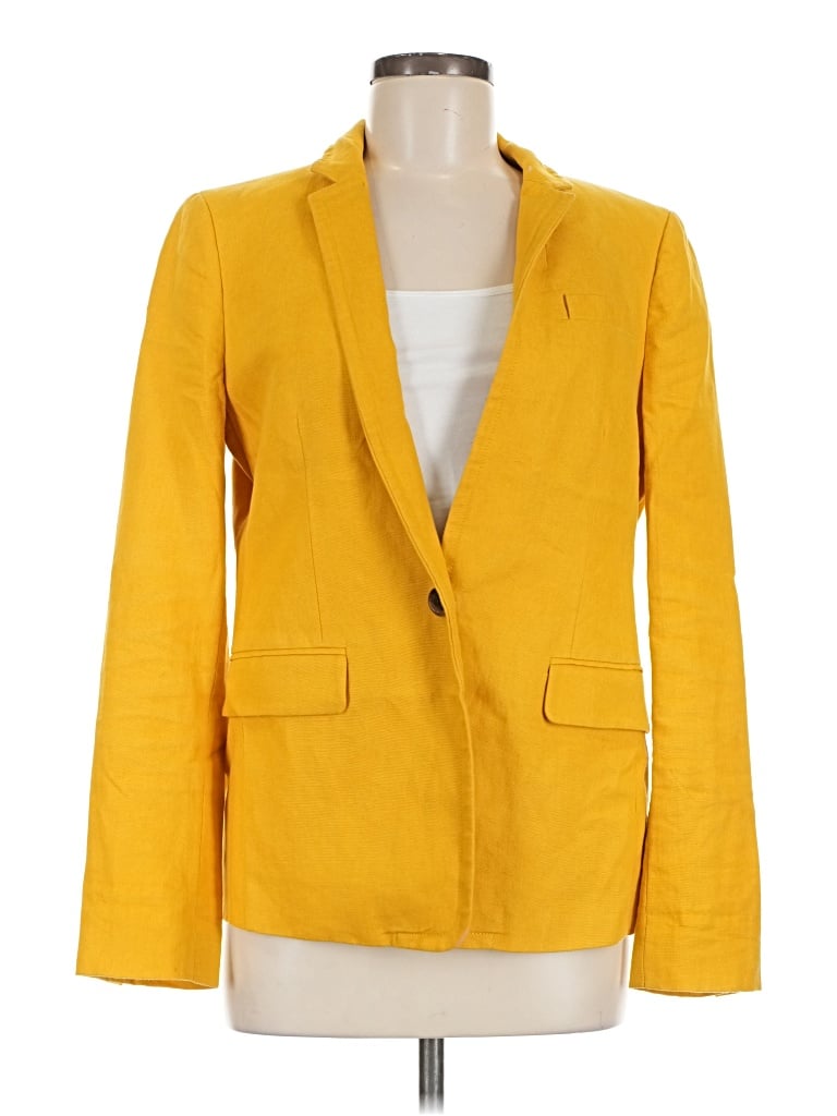 Pre-owned Jcrew Blazer Jacket In Yellow