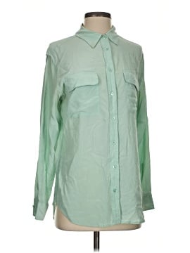 Equipment Long Sleeve Silk Top (view 1)