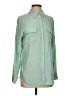 Equipment 100% Silk Green Long Sleeve Silk Top Size S - photo 1