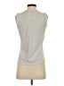 DKNY 100% Polyester Gray Sleeveless Blouse Size S - photo 2
