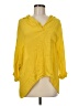 Cha Cha Vente 100% Rayon Yellow 3/4 Sleeve Blouse Size M - photo 1