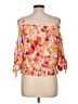 BCX Orange 3/4 Sleeve Blouse Size L - photo 2