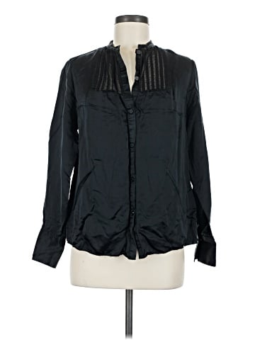 Isaac Mizrahi for Target Long Sleeve Silk Top (view 1)