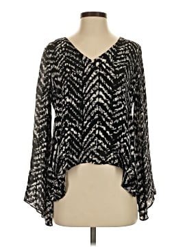 Parker Long Sleeve Silk Top (view 1)