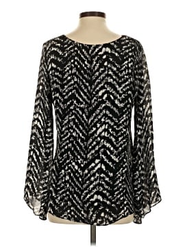 Parker Long Sleeve Silk Top (view 2)
