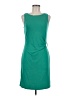 MICHAEL Michael Kors 100% Polyester Solid Teal Casual Dress Size M - photo 1