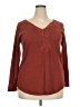 Torrid Burgundy Long Sleeve Henley Size 2X Plus (2) - photo 1