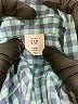 Baby Gap 100% Cotton Checkered-gingham Teal Long Sleeve Button-Down Shirt Size 3 - photo 3