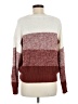 Assorted Brands 100% Acrylic Color Block Burgundy Pullover Sweater Size M - photo 2