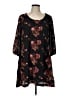 ECI 100% Polyester Paisley Black Casual Dress Size L - photo 1