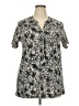 Isle Apparel Black Short Sleeve Blouse Size 18 - photo 1