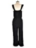 Ann Taylor LOFT 100% Polyester Solid Black Jumpsuit Size S - photo 2