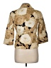 Rafaella 100% Cotton Print Gold Blazer Size Med Petite - photo 2