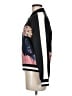Alice + Olivia 100% Silk Graphic Black Track Jacket Size M (estimated) - photo 5