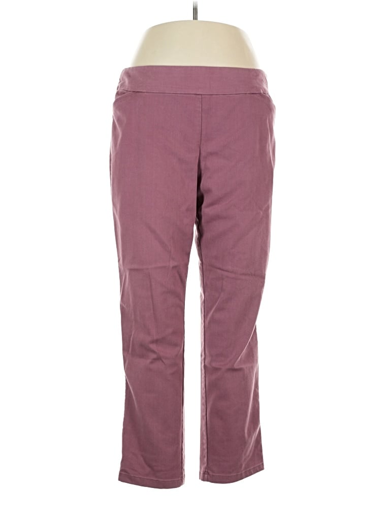 Pre-owned Croft & Barrow Active Pants In Purple