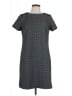 Ann Taylor LOFT Chevron-herringbone Gray Casual Dress Size 10 - photo 1