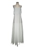 Ann Taylor 100% Polyester Stripes Silver Casual Dress Size 0 (tall) - photo 1