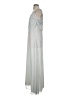 Ann Taylor 100% Polyester Stripes Silver Casual Dress Size 0 (tall) - photo 5