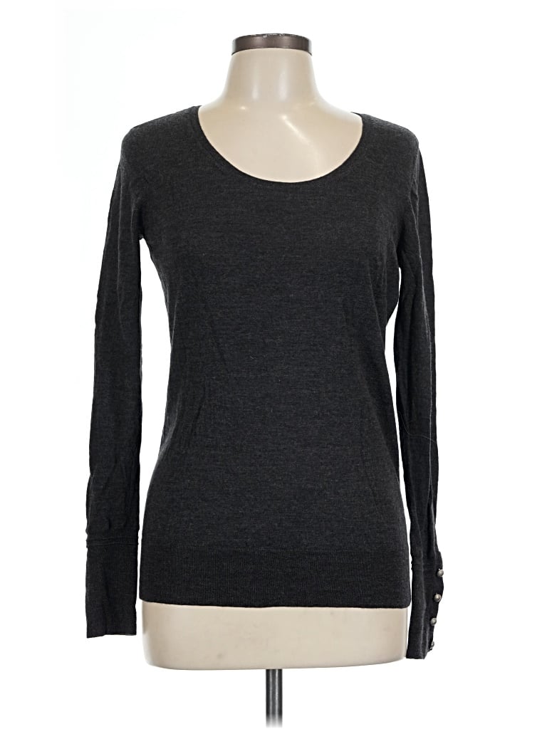 Pre-owned Ann Taylor Long Sleeve T-shirt In Gray