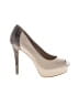 Jessica Simpson Animal Print Ivory Heels Size 6 1/2 - photo 1