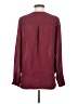 L'Agence Burgundy Long Sleeve Blouse Size S - photo 2