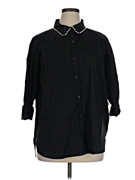 Gloria Vanderbilt 3/4 Sleeve Button-Down Shirt (view 1)
