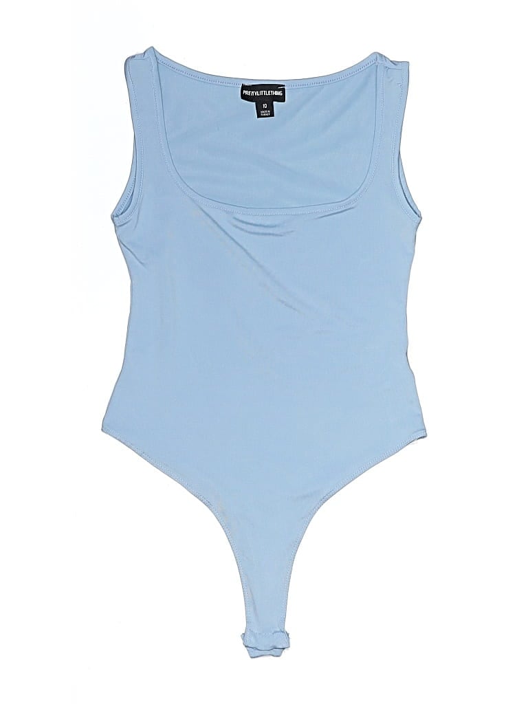 Pre-owned Prettylittlething Bodysuit In Blue