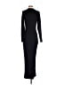 Shein Solid Black Casual Dress Size S - photo 2
