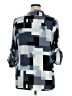 Calvin Klein Color Block Blue 3/4 Sleeve Blouse Size XL - photo 2