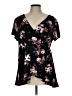 Torrid Black Short Sleeve Blouse Size Lg Plus (0) - photo 1