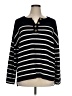 Lillusory Stripes Black Pullover Sweater Size XL - photo 1