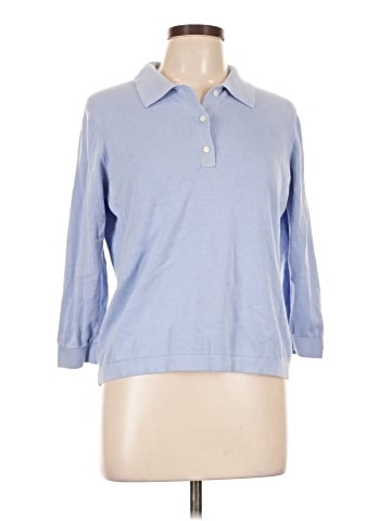 Tommy Hilfiger 3/4 Sleeve Button-Down Shirt (view 1)