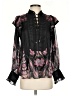 Karen Millen 100% Polyester Black Long Sleeve Blouse Size 2 - photo 1