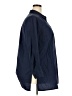 Roaman's Blue 3/4 Sleeve Button-Down Shirt Size 22W - photo 4