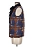 Tory Burch Brown Blue Sleeveless Blouse Size 6 - photo 5