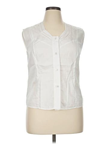 J. Peterman Sleeveless Button-Down Shirt (view 1)
