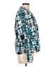 Talbots 100% Cotton Plaid Blue Blazer Size 12 - photo 4