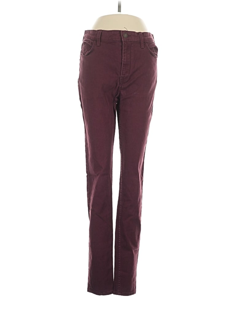 Pre-owned Hollister Casual Pants In Burgundy