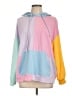 Shein Color Block Pink Pullover Hoodie Size 12 - photo 1