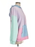 Shein Color Block Pink Pullover Hoodie Size 12 - photo 4