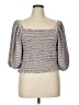 Ann Taylor LOFT Gray 3/4 Sleeve Blouse Size XL - photo 1