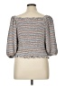 Ann Taylor LOFT Gray 3/4 Sleeve Blouse Size XL - photo 2