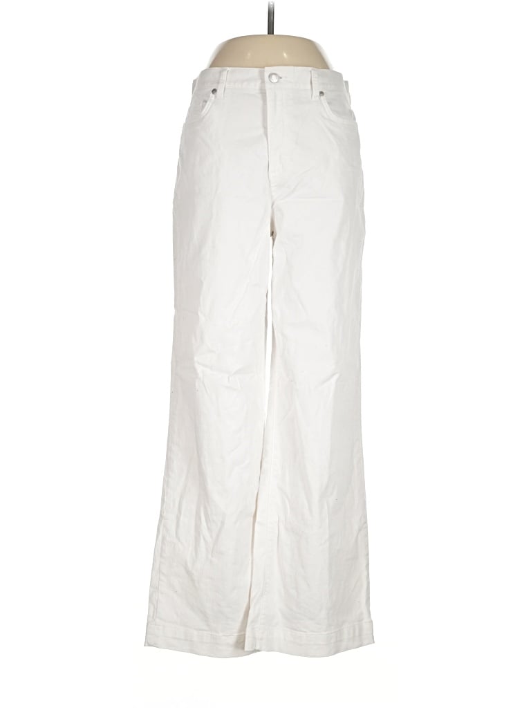 Pre-owned Lands' End Casual Pants In Ivory