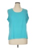 MING WANG Teal Sleeveless T-Shirt Size 1X - photo 1