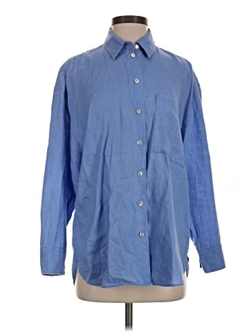 Oysho Long Sleeve Button-Down Shirt (view 1)