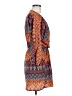Veronica M. Chevron-herringbone Orange Casual Dress Size M - photo 4