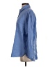 Oysho Solid Blue Long Sleeve Button-Down Shirt Size XS - photo 5
